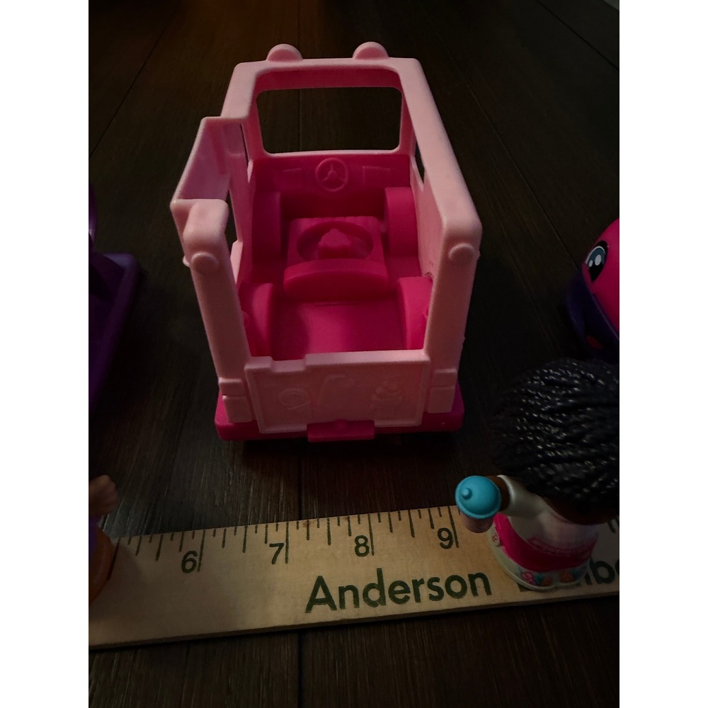 Fisher Price Little People Barbie Vehicle Lot Helicopter Ice Cream Truck Car 3pc - Picture 11 of 13